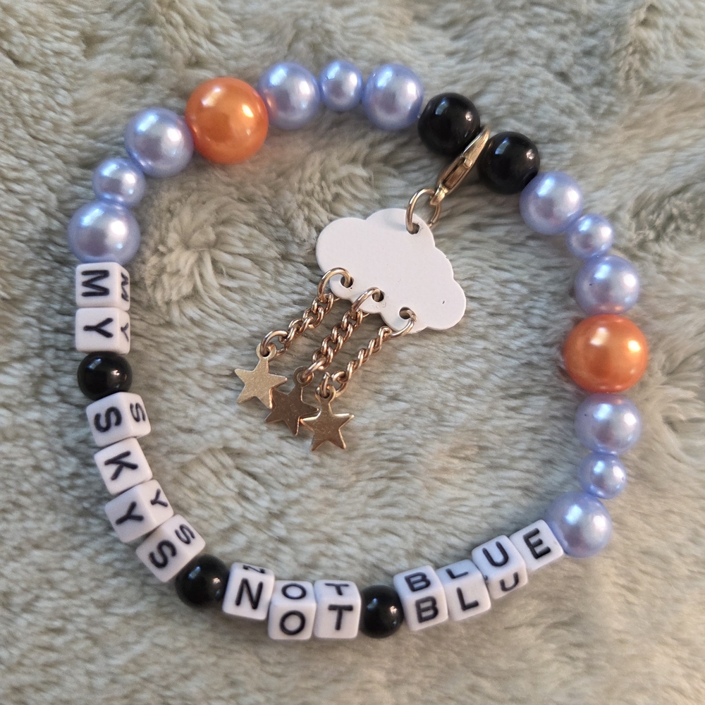Colorful Beaded Kids Bracelet with Cloud Charm